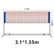 Load image into Gallery viewer, 3.1*1.5 M Portable Adjustable Badminton Volleyball Net With Stands 3.1*0.9 M Outdoor Indoor Foldable Tennis Net With Frame F2034
