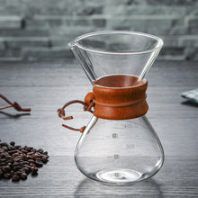 Load image into Gallery viewer, Glass Coffee High-temperature Resistant Glass 400ML Coffee Pot Barista Coffee Maker Pour Over Coffee Server Tea Percolators#2
